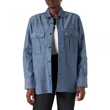 G-star Camicia Donna Maniche Lunghe Officer Bf Rinsed Starch Press XS