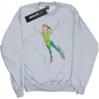 Disney Women's Grey Classic Flying Peter Pan Sweatshirt
