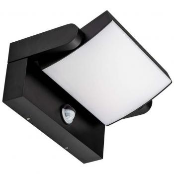Lampada da Muro LED 20W con Sensore 4000K Nero IP65
