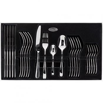 Stellar Tattershall 24-Piece Stainless Steel Cutlery Set