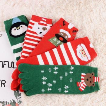 5 Pairs of Holiday Five-Finger Socks