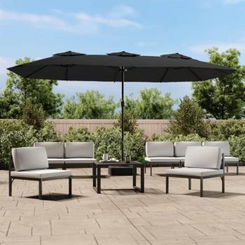 VidaXL Doppel-Sonnenschirm Rot 449x245 cm