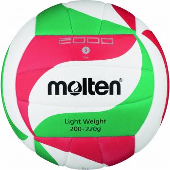 Molten Volleyball‑Trainingsball 5 in Weiß, Grün und Rot