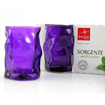 Bormioli Sorgente Cestino Bicchieri Viola Confezione da 1