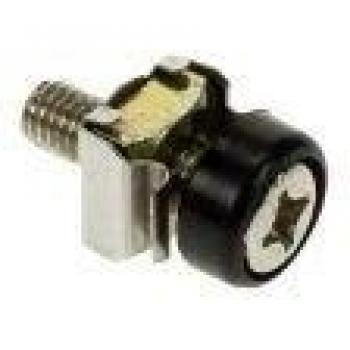 HQ Power VDSNUT M5-Set Nut with Bolt, Black Rubber