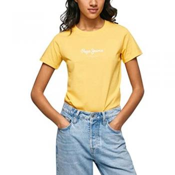 Camiseta Pepe Jeans Wendy amarilla y blanca