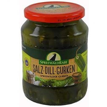 Spreewald-Rabe's köstliche Salz-Dill-Gurken im 720 ml Glas