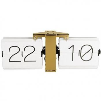 Horloge murale Karlsson Flap Cas n° KA5601WH blanche
