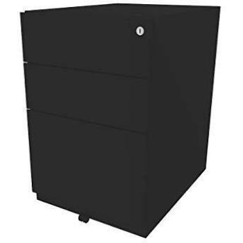 BISLEY Rollcontainer Note™ mit 2 Schubladen und Hängeregistratur, 645x420x565 mm