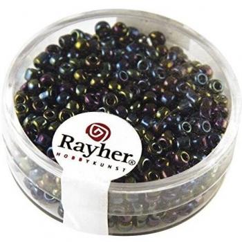 Rocaille Noir Lustré Rayher 2,6 mm