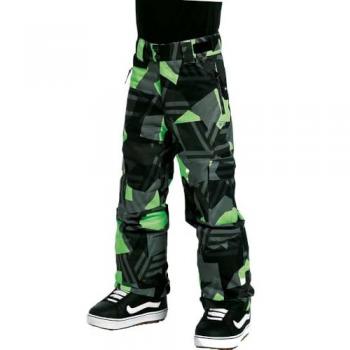 Pantalón largo Rehall Edge-R gris negro verde infantil 176