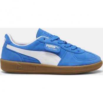 Baskets Puma Palermo bleu électrique blanc junior 36 en cuir, mode enfant, modèle plat avec lacets