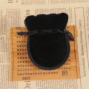 Cute Small Velvet Drawstring Pouches 100pcs