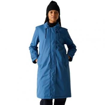 Regatta Blue Hoodie Orla Mac Insulated Waterproof Coat