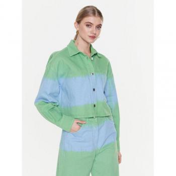 MSGM Grünfarbige Denimjacke für Herren