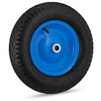 Carriola Wheel 4.80 4.00‑8, Pneumatico di Scorta, Acciaio Nero – Relaxdays
