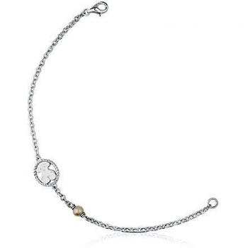 Pulsera de Plata con Perlas y Oso de TOUS