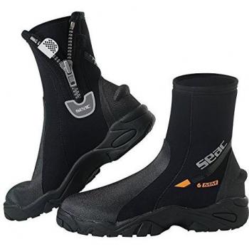 UWFUN24 SeacSub 6 mm Neoprenfüßlinge – Taucherschuhe ProHD – Schwarz – XXS