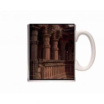 Ceramic Rajasthan Mug – Mandore Columns Pattern with Gift Wrapper