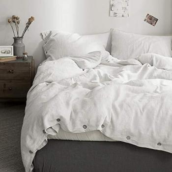 Simple&Opulence 100% Linen Comforter Cover Set
