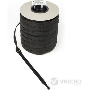 Sangle adhésive Velcro One-wrap® noire 25 mm x 300 mm rouleau 750 pcs