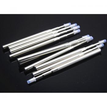 International Stainless Steel General Ballpoint Pen Refills, Black, 10 Pcs