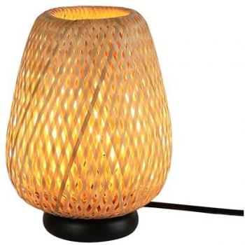 Barcelona Boho Chic – Lampe CARL à poser, E27, osier