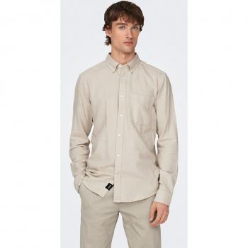 Only & Sons Camicia 'Onsgudmund' grigio chiaro – Camicia a maniche lunghe, colore grigio chiaro, taglia non specificata