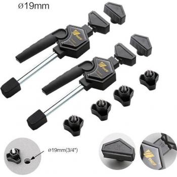 Support clipable rapide, réglable 19–20 mm, pour bancs de travail