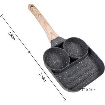 Dual/Quad Egg and Steak Cooking Pan