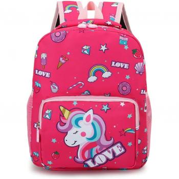 TPFLiving Einhorn-Schulrucksack für Mädchen – 3–6 Jahre, Regenbogenfarben