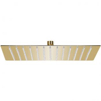 Regenbrause Edelstahl 25x25 cm Quadrat Gold vidaXL