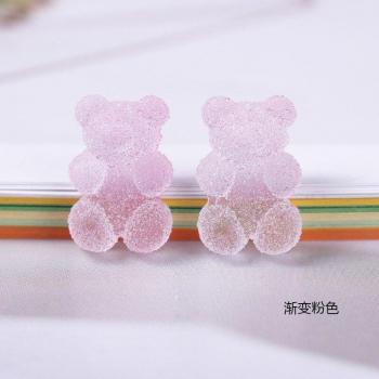 Accessoires pour ongles Kawaii, 20 pièces, ours en sucre, 3D dégradé