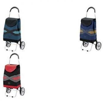 Einkaufstrolley Secc Geometrix 28 Liter, schwarz/blau