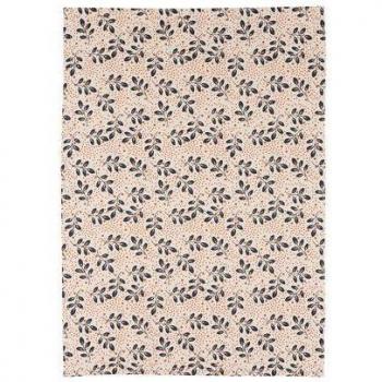 TRANQUILLO “Leaves” Geschirrtuch – 70 × 50 cm, bunt, GOTS‑Zertifikat