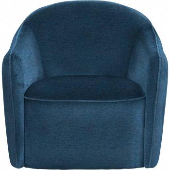 FURNINOVA Beetle Loungesessel, drehbar, retro Stil, petrol