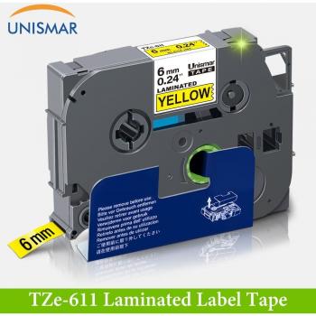 Brother PT‑H100/D600 Labeler Refill: Unismar 6mm TZe Multicolor Tape (111–711)