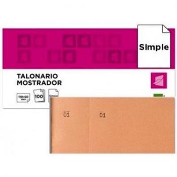 Talonario TL10 Naranja 50x110 mm