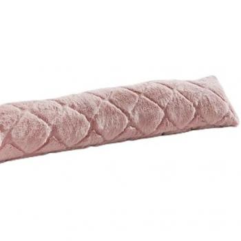 Fluffy Pink Cosy Diamond Draft Excluder