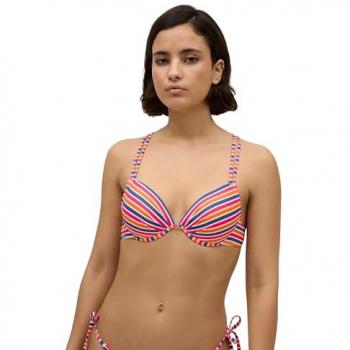 Top Aro Push-Up con Diseño Rayado y Tiro Flexible