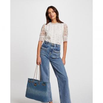 Blusa Elegante Morgan con Encaje