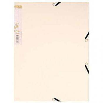 Exacompta A4 Elasticated 3-Flap Folder 380gsm Pack of 25, Sand