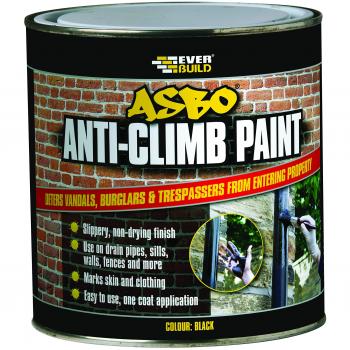 Everbuild Security Climbing Deterrent Paint Black, 1000ml