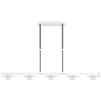 Lampadaire Cape Town 5l/30w 4000k blanc-argent – Fabrilamp REGX104x15 (2400 lm)