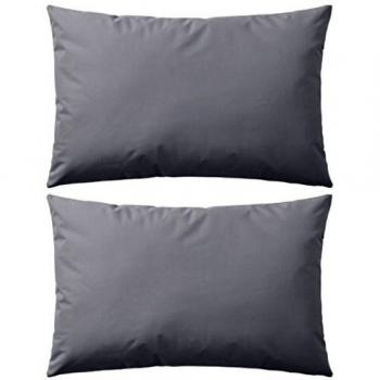 Cuscini da Esterno 2 pz 60x40 cm Grigi