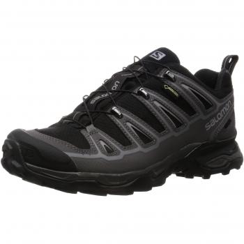 Salomon Men's X Ultra 2 GTX Low Rise Hiking Shoes, Black/Autobahn/Pewter