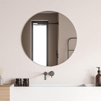Specchio tondo per bagno 80 cm a filo lucido