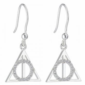 Harry Potter “Grimms Zauber” Drop‑Ohrringe – Sterlingsilber & Kristalle