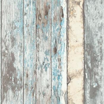 Blauw Wood Print – Carta da Parati