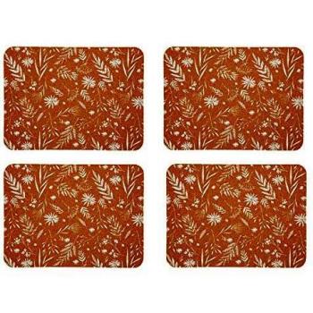 4 Eco-Friendly Cork Placemats from KitchenCraft's Natural Elements Range, 21.5 x 19 cm